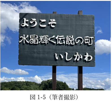 図1-5 町の名所紹介看板（古印体）